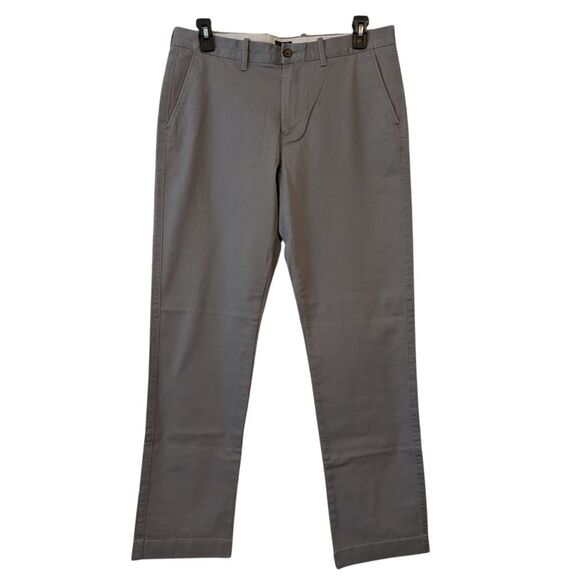 J. Crew Factory Straight Fit Flex‎ Chino Pants Mens 34 x 32 Gray NWT H3186 - Picture 1 of 8